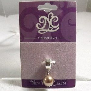 Dangling Bronze Pearl 925 Bead